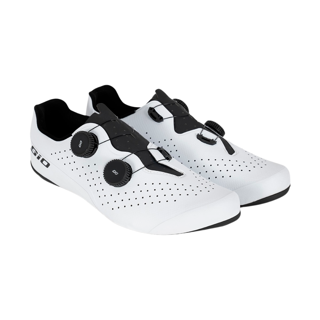 White_Matrix_Road_Cycling_Shoes pair