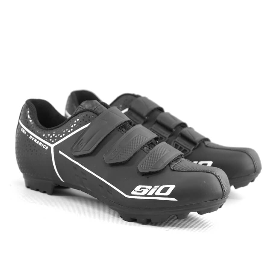 White SM MTB Cycling Shoes